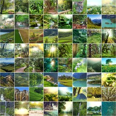 Green collage © Galyna Andrushko