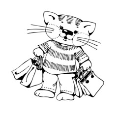 Cartoon cat