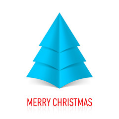 Fototapeta premium Paper Christmas tree.