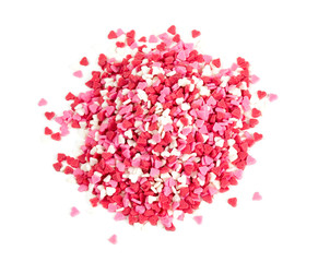 pink heart candies