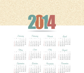 Calendar 2014