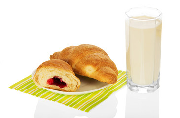 Breakfast on a napkin