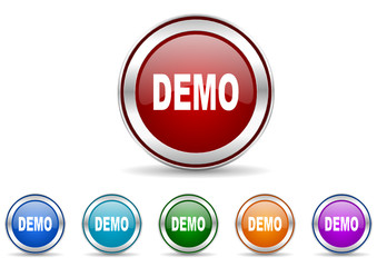 demo vector icon set