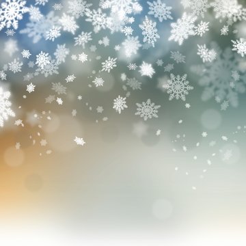 xmas abstract beautiful background. winter snoflakes holidays