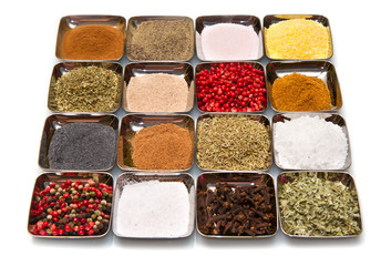 Spices in  box