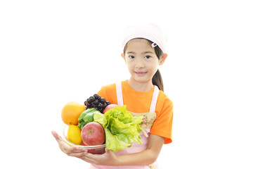 エプロン姿の女の子