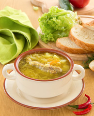 traditional russian sour cabbage soup