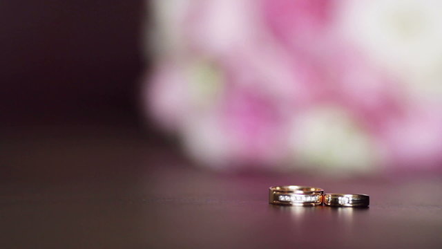 Rings and bouquet