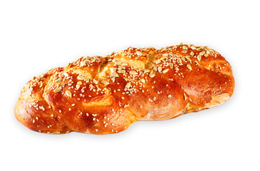 challah bread isolated