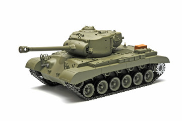 Fototapeta na wymiar Scale model American tank 