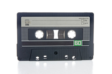Old audio cassette closeup