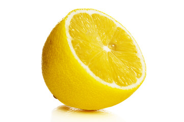Slice of fresh lemon
