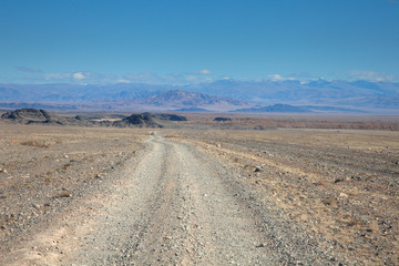 The road in the desert