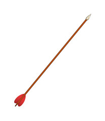 Bow arrow with sharp tip