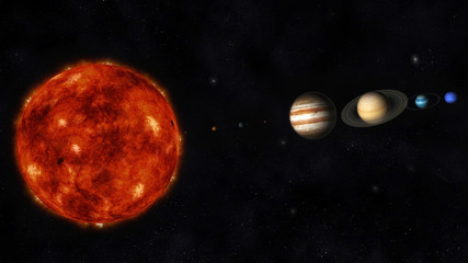Naklejka premium Solar System