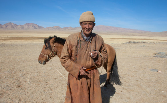 Nomad with his  horse