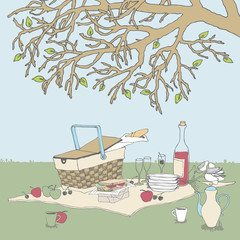 Picnic under a Tree