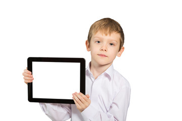 Fototapeta premium Child using a tablet PC