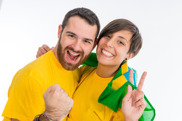 brazilian supporter portrait