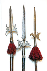 Weapon set. A large set of medieval weaponry.