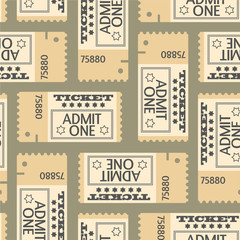Tickets seamless pattern, abstract texture