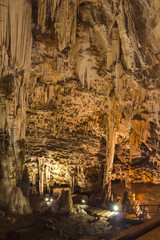 Wonder Cave Interior with Stalactites and Stalagmites