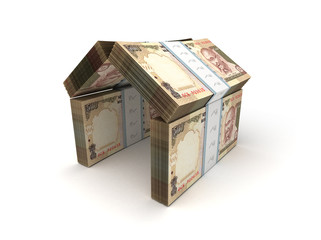 Real Estate Concept Indian Rupee