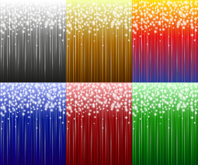 Six festive background.