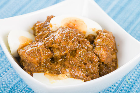 Doro Wat - Ethiopian red chicken stew with hard boiled eggs
