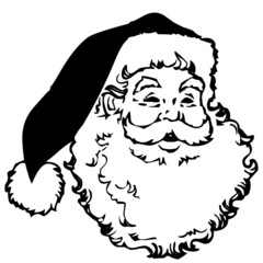 Weihnachten Weihnachtsmann Silhouette Vektor