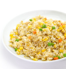 Chinese Cuisine - Fried Rice with Vegetables and Meat