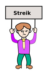 Arbeiter im Streik