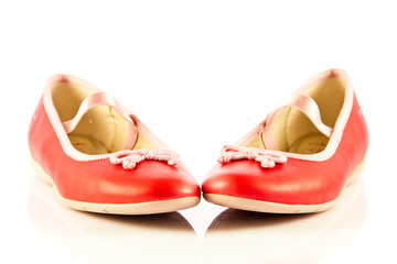 girl shoes footwear isolated on white background