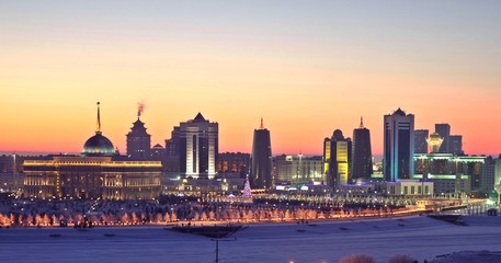 Fototapeta na wymiar Astana modern capital of Kazakhstan