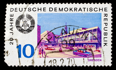 GDR stamp printed in 1969, Dresden