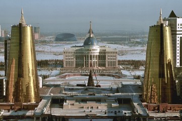 Astana modern capital of Kazakhstan - obrazy, fototapety, plakaty