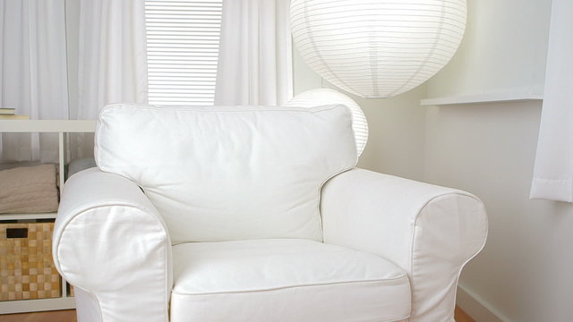 Empty sofa chair in modern living room