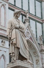 Statua di Dante, Basilica di Santa Croce