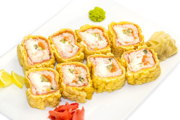 delicious seafood sushi at a Japanese restaurant