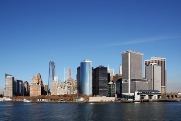 Fototapeta premium Skyline of New York mit neuem World Trade Center