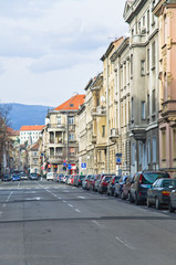 Naklejka premium road in Zagreb, Croatia