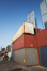 Cargo in Port of Hong Kong