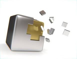 Obraz premium Cube imbriqué