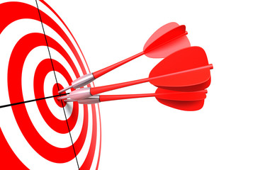 bullseye with darts © adimas
