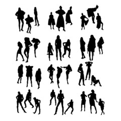 Vector Fashion Model Silhouettes. Part 8.