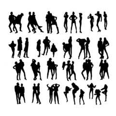 Vector Fashion Model Silhouettes. Part 9.