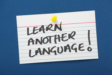Reminder note to Learn Another Language