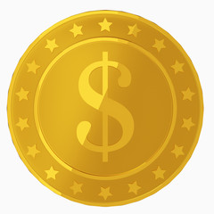 Golden coin