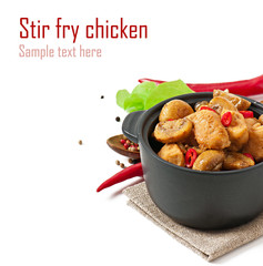 Sauteed chicken with mushrooms