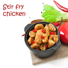 Sauteed chicken with mushrooms